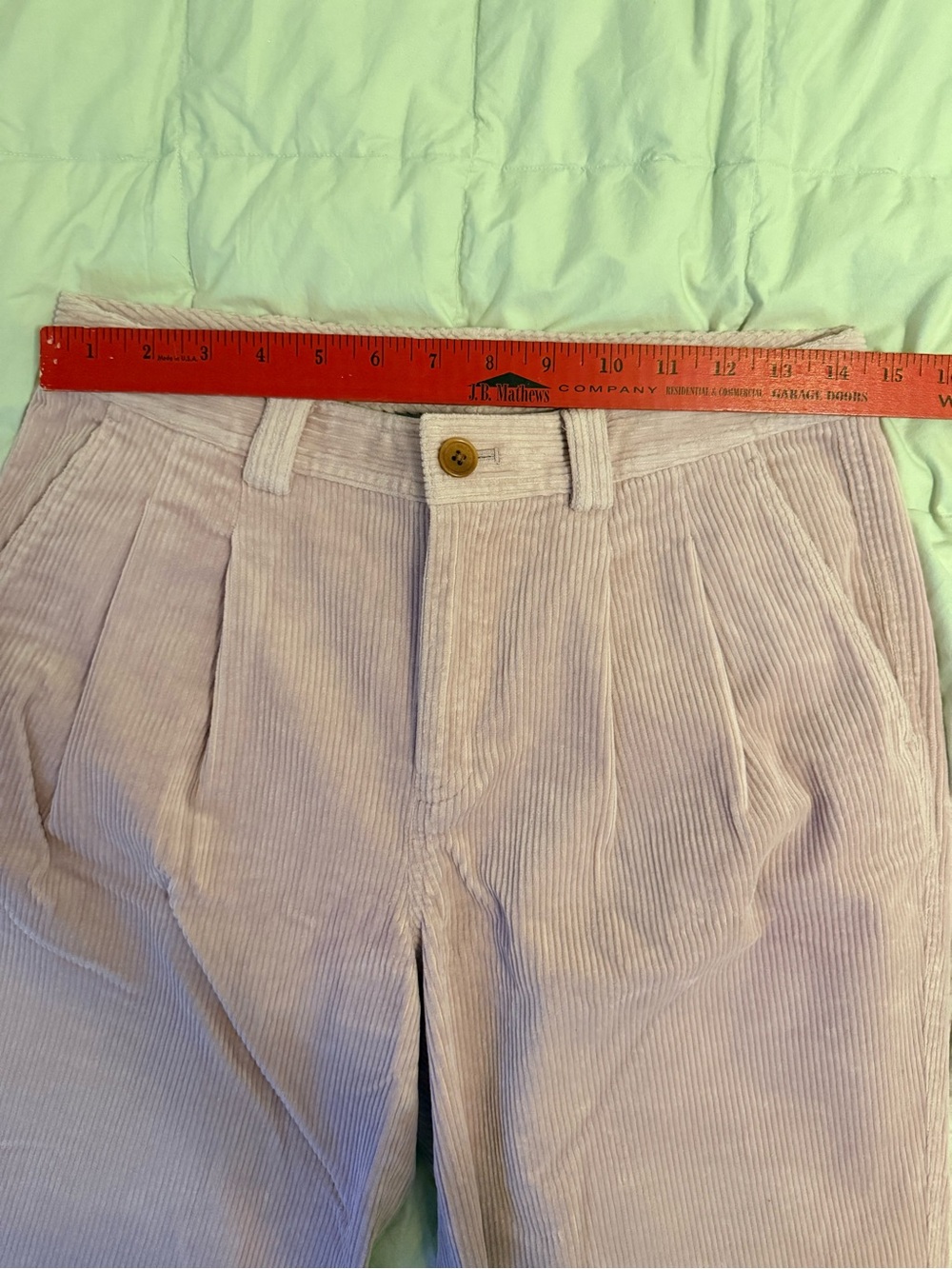 Brooks Brothers Soft Purple Wide Leg Corduroy Pants Size 4 - Picture 6 of 7